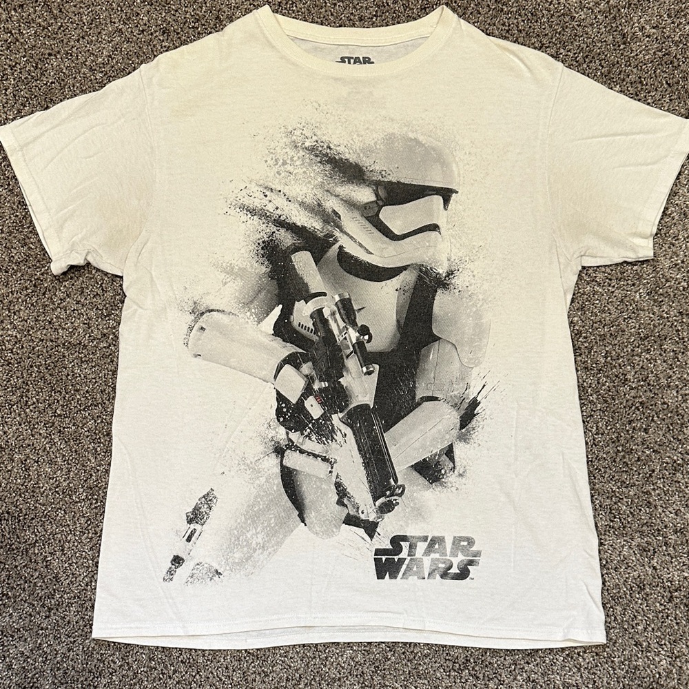 Men’s Medium Fifth Sun Star Wars Stormtrooper Tee - White and Black